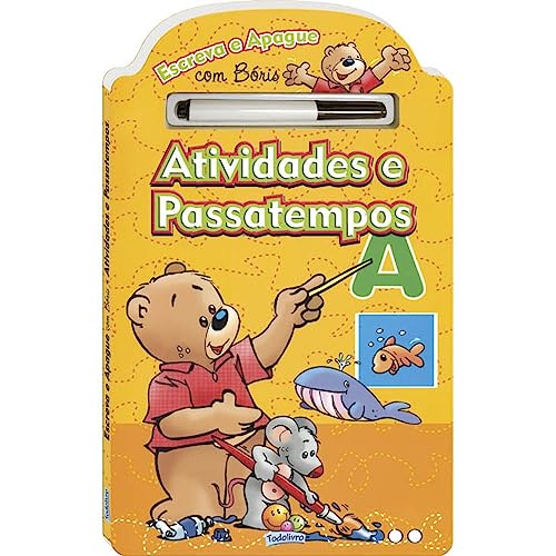 Escreva e Apague com Bóris: Atividades e Passatempos: