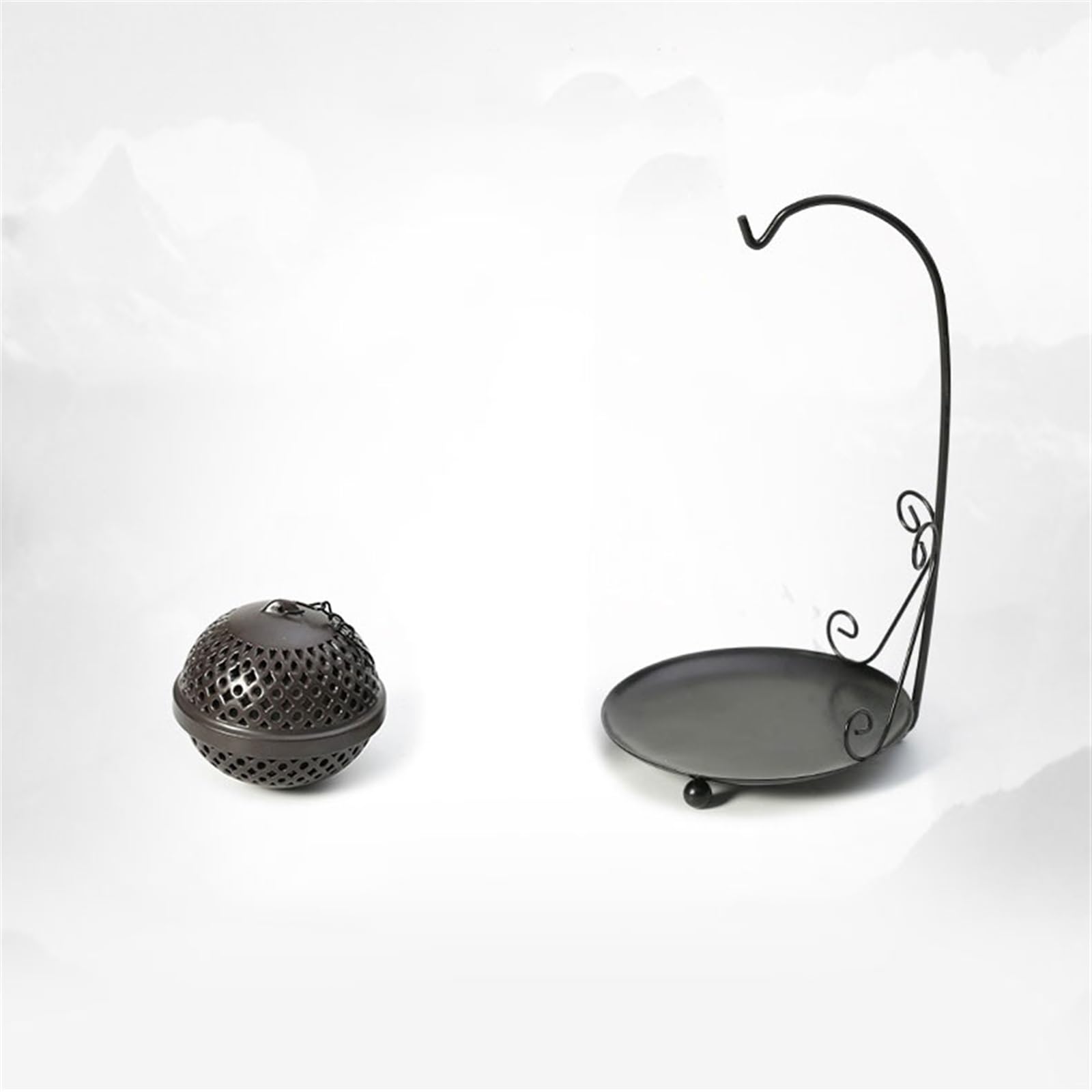 Elegante Bruciatore di incenso sospeso a flusso inverso Decorazione domestica for interni Stufa sospesa in ceramica Bruciatore di incenso