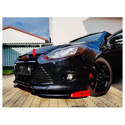 Focus MK3 Streben Gelembleme Cover Frontgrill (Schwarz)