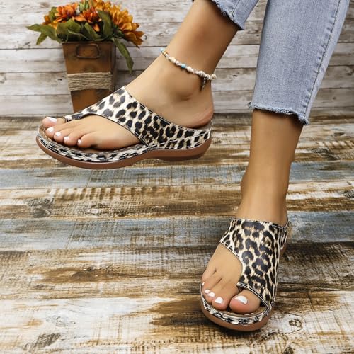 Women's Beach hallux valgus Clip Toe Sandals/Breathable orthopedic flip flops/Summer Comfy Ring Toe Bunion Slippers4