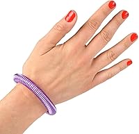 Vista 4 de ArtCreativity Pulseras de primavera de neón – Paquete de 12 pulseras elásticas de plástico en varios colores neón – Divertido recuerdo de fiesta