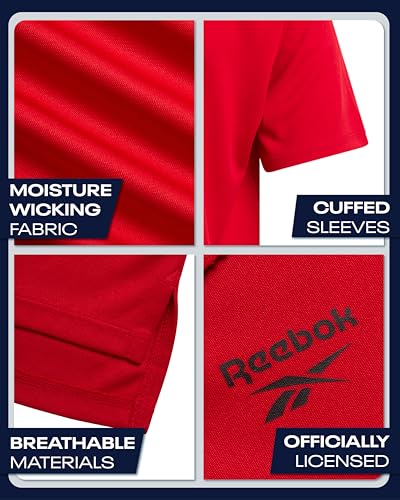 Reebok Boys Polo Shirt - Dry Fit Performance Short Sleeve Collared Golf Shirt - Moisture Wicking Boys Athletic Shirts4