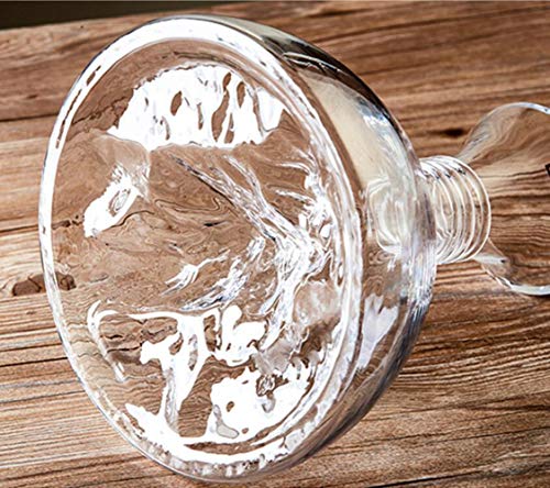 Creative Snow Mountain Style Crystal Red Wine Decanter - 100% Hand Blown Lead-Free Crystal Glass Red Wine Carafe Wine Gift #TOP5