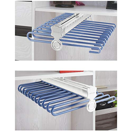 Porte-pantalons extensible pour gagner de la place et ranger 9 paires sans plis - 4