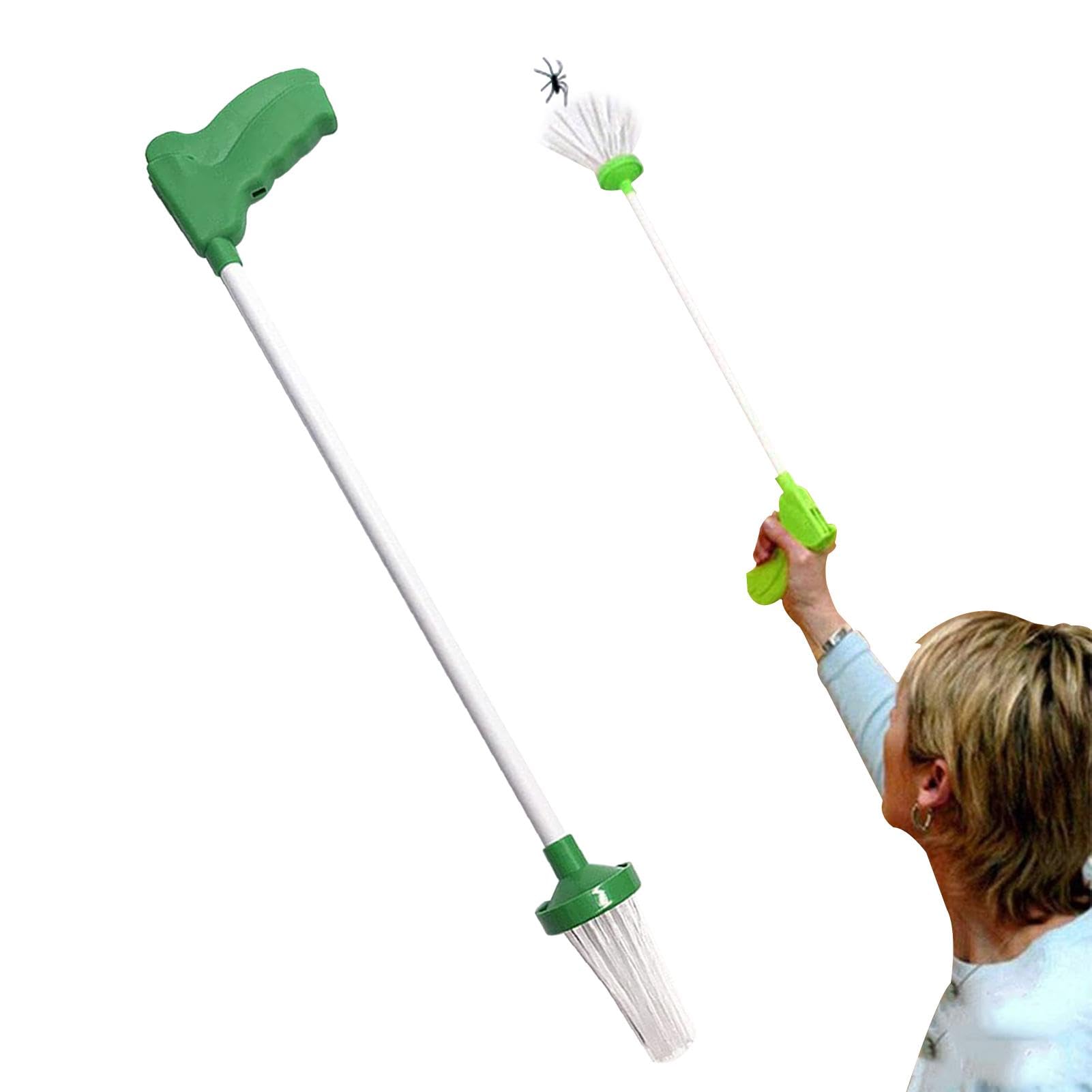 Attrape Araignée Pliable Longue - Pince à Insectes Sans Contact, Poils Doux Pour Capture Sûre