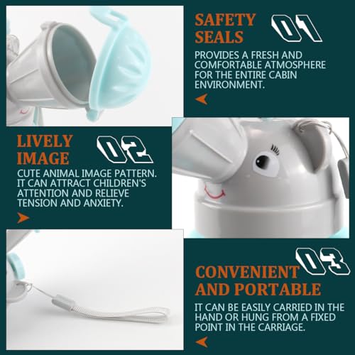 ZJIVQO Boy Portable Potty Emergency Toilet for Car Automobile Travel Camping Portable Baby Child Potty Toddler Boy Pee Training Cup Urination Container (Blue) - Image 3