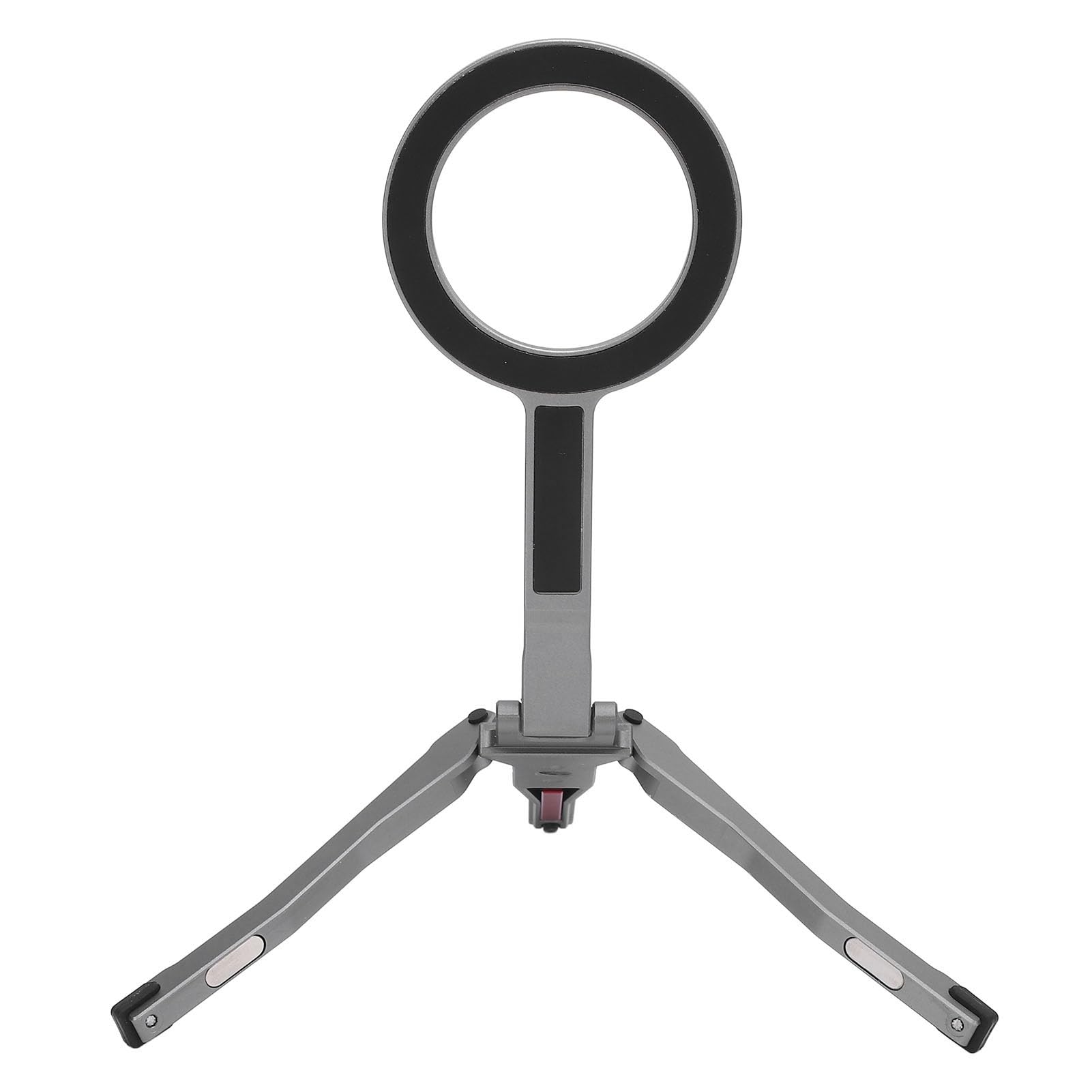 Supporto tripode magnetico per telefono, bastone selfie pieghevole in lega di alluminio con potente magnete, tripode compatto per cellulare per streaming live, videochiamate e uso