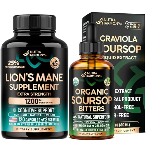 Lions Mane Capsules & Graviola Soursop Drops