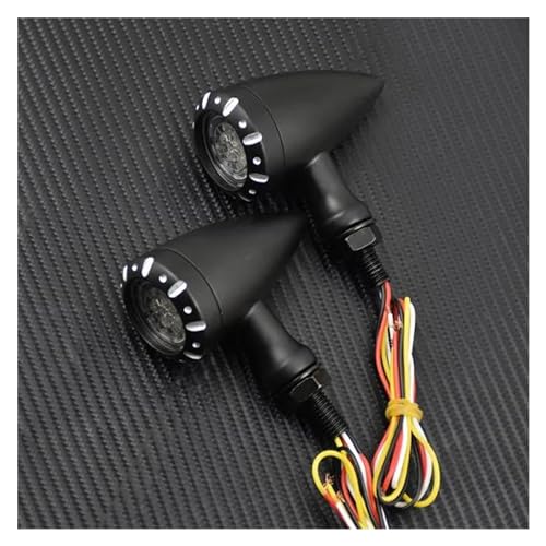 Clignotant moto universel ambre pour éliminer le manque de visibilité de votre cruiser noir