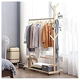 【AMPIA CAPACITÀ DI STOCCAGGIO】3 aree di stoccaggio. Oltre ai vestiti appesi, la barra di estensione laterale può appendere borse, cappelli, sciarpe, ecc. Il ripiano inferiore può contenere scarpe, scatole, ecc.