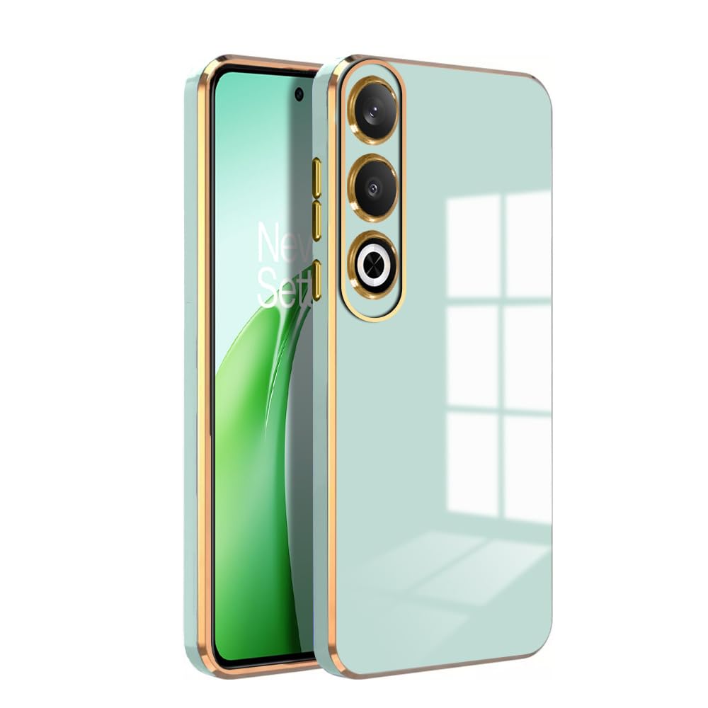 KARWAN® Luxury 6D Chrome Back Cover Case Compatible for Oneplus Nord CE4 |Slim Shockproof Soft TPU | Raised Lips Protection | Camera Protection | Stylish Back Case and Cover | -Mint (B0D3XK77RS) Amazon Price History, Amazon Price Tracker
