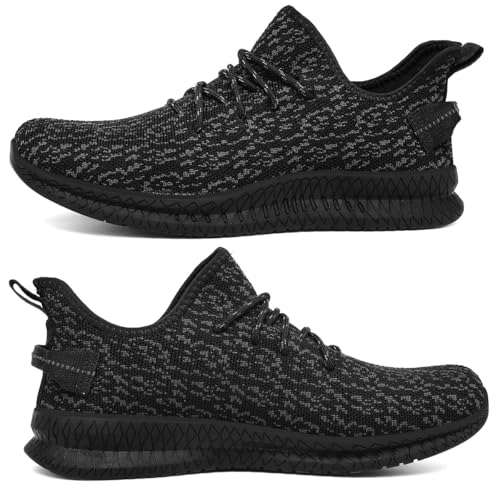 Image of Mens Slip On Walking Shoes Lightweight Breathable Non Slip Running Comfortable Gym Tennis Athletic Fashion Sneakers Men