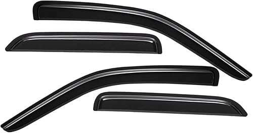 Miniatura 3 de Lightronic Visera de ventana de ventilación con cinta extraduradera, compatible con Ford Escape 2001-2012 (híbrido 2005-2012), Mazda Tribute