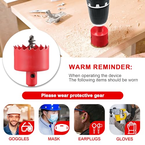 Miniatura 6 de Sierras Perforadoras 70mm Diámetro, Bi-Metálica Para Cortar Agujeros En Madera, Metal Blando Y Plástico Placas De Yeso Y Cartón , Broc Central Incluida
