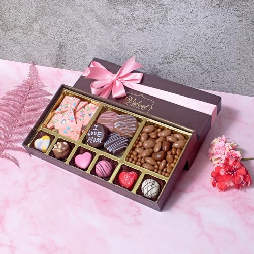 Image of Velvet Fine Chocolates: Indulgent Sweet Treats Gift Basket (24 Chocolates & Treats)