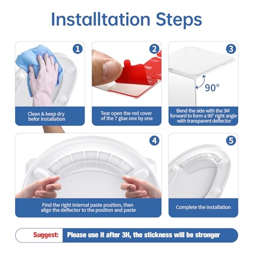 Hpoypmir 4 Pcs Pee Splash Guards For Toilet Seats, Potty Training Pee Guard thumb #4