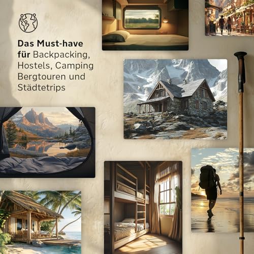 Armadic Hüttenschlafsack – Ultraleichtes Mikrofaser-Inlett für Reisen & Hütten – Bild 7