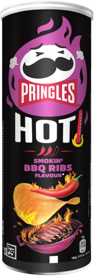Pringles Hot Smokin BBQ Ribs Flavour 160g