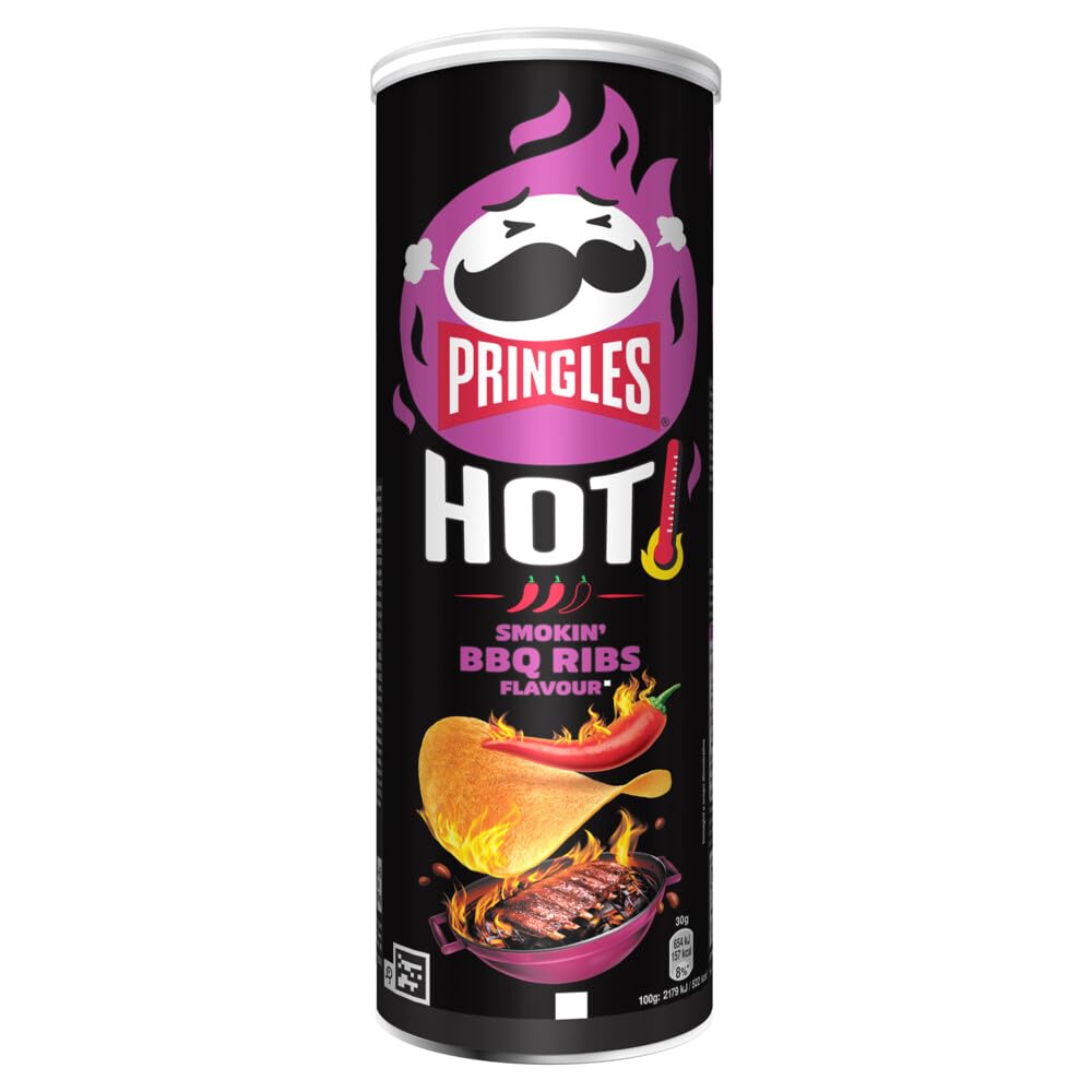 Pringles FLAME Spicy BBQ Flavour Stapelchips Barbecue Geschmack 160g