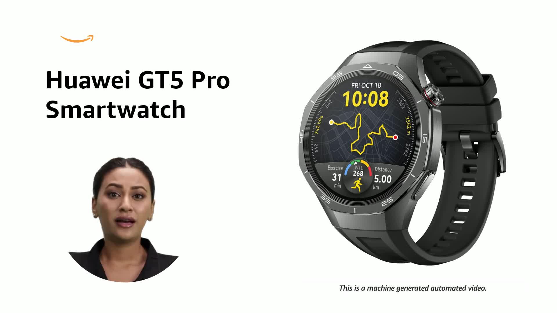 Huawei Watch GT5 Pro 46 mm Smartwatch, Sharp-Edged Design, Upto 14