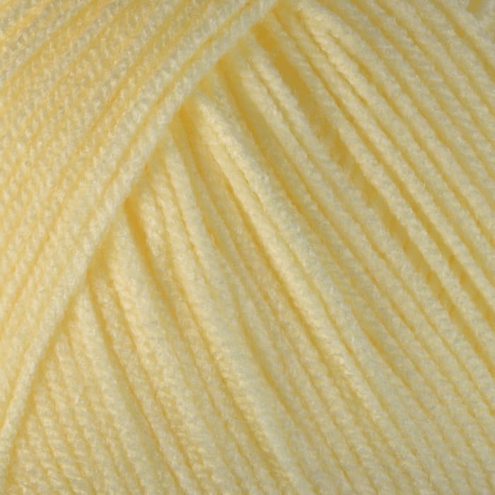 WoolCraft Acrylic Aran 400g Knitting & Crochet Yarn, Great Value 100% Acrylic Yarn, Choose from 25 Shades, 800 Metres, 400g Balls, Single Ball, Lemon