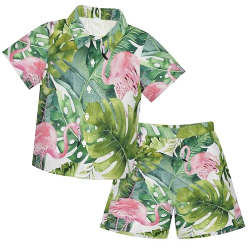 Image of visesunny Little Boys Short Sleeve T-Shirt Beach Shirts for kids children Casual Shorts Set Summer Clothes Outfits