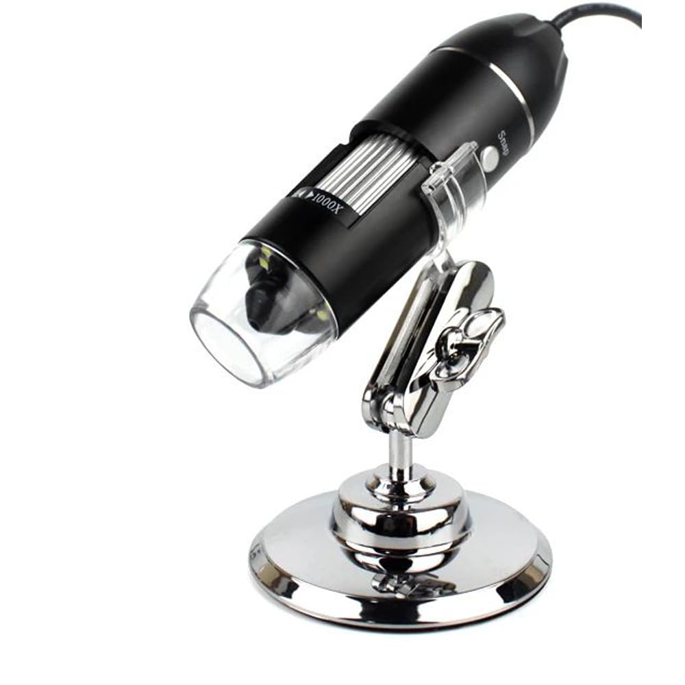 Zoom de 8 LED en microscopio digital tipo C con capacidad triple de conexión ajustable 6