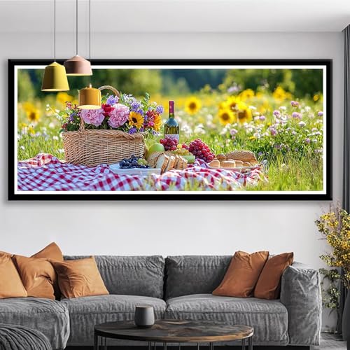 Kit Point de Croix Moderne Fleur : Broderie Diamant Mosaïque 5D pour Loisirs Créatifs