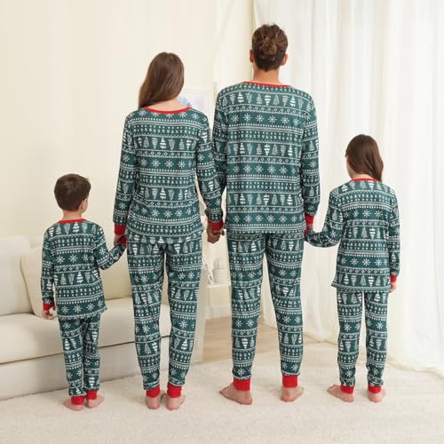 Family Matching Christmas Pajamas Set, Cute Elk Sleepwear for Boys Girls Dad Mum3
