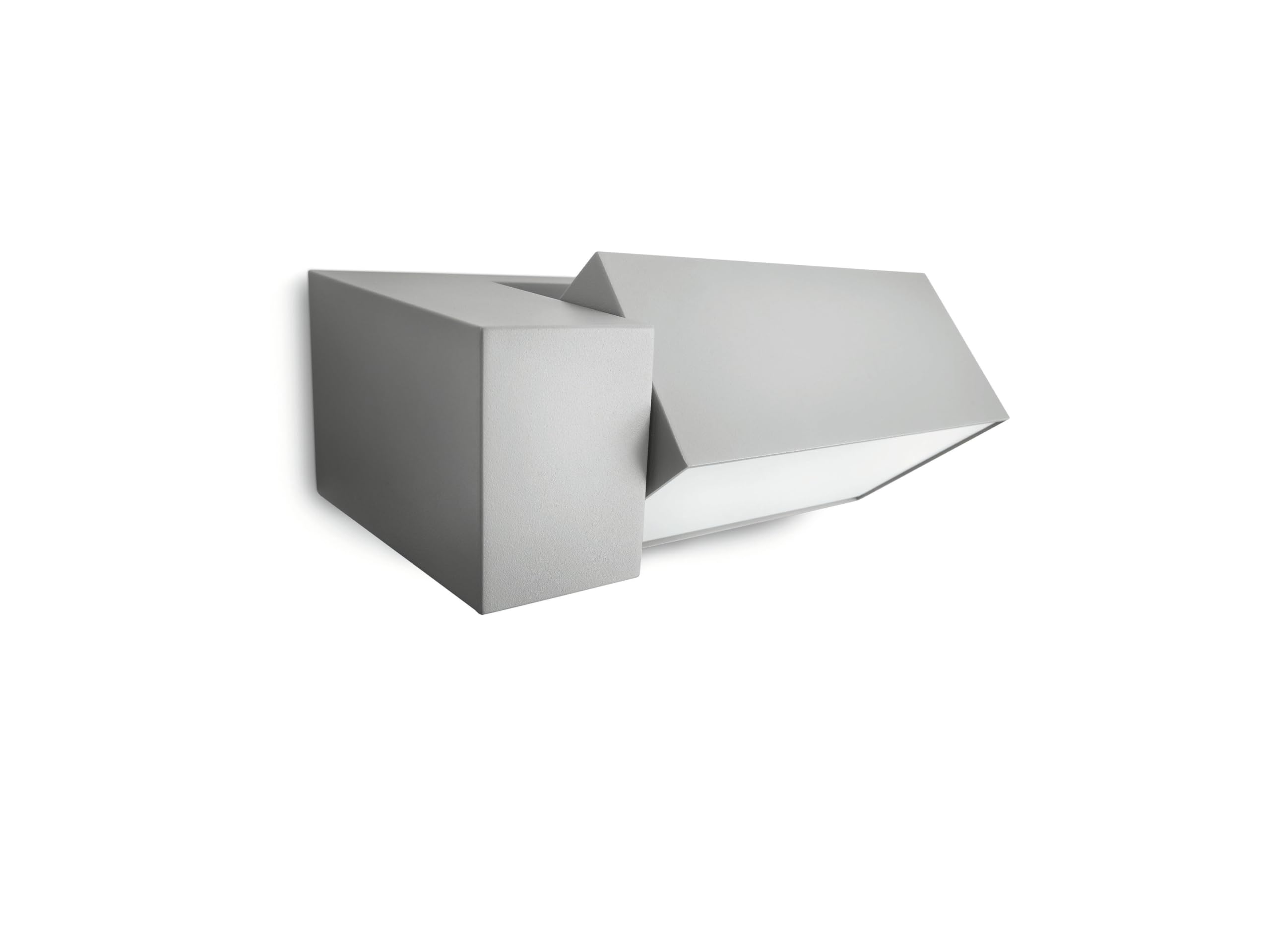 Philips LED Border, Lampada a Parete, per Esterni, Attacco E27, Lampadina Inclusa, IP44, Grigia