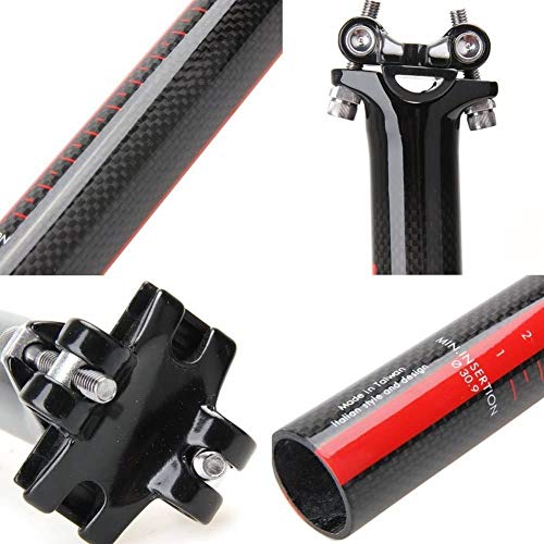 Reggisella per bicicletta, in fibra di carbonio