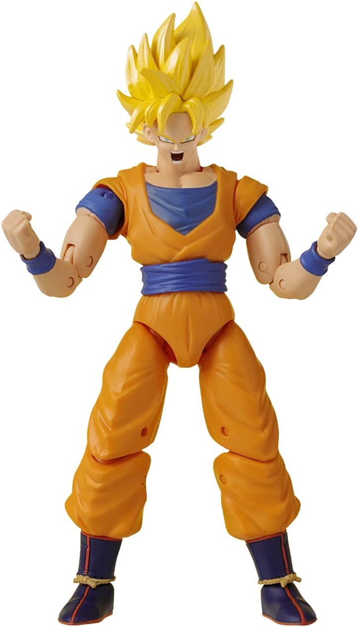 Dragon Ball Dragon Stars - Power Up Pack - Super Saiyan Goku - 17cm Articulated Action Figure - with New Effect Pieces and Swappable Hands