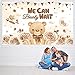 Lovely Bear Backdrop Teddy Bear Baby Shower Cake Table Decoration Banner Boy Girl Party Baby Shower Decorations Banner Supplies