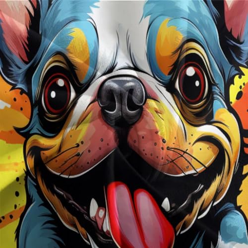 Housse de couette bouledogue anti-humidité lit enfant 135x200