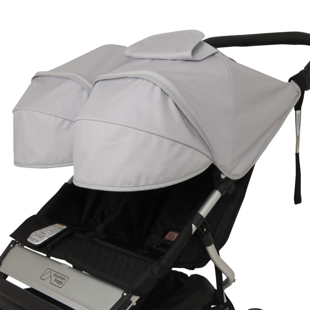 Conjunto 2ud. Capotas Extensibles Mountain Buggy Duet 2.5/3.0/3.2 GRIS.Protec.UV