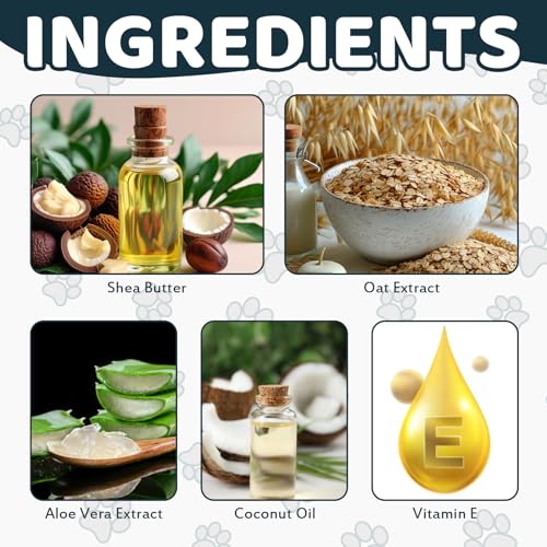 Pfotenbalsam für Hunde Katze 30 g, Pfotenpflege Hund Balsam, Pfotenschutz Hundepflege Katzenpflege, Nasenbalsam Hund, Hundepfoten Balsam für Traumapet Heilt Repariert Trockene Rissige Pfoten (30 G)