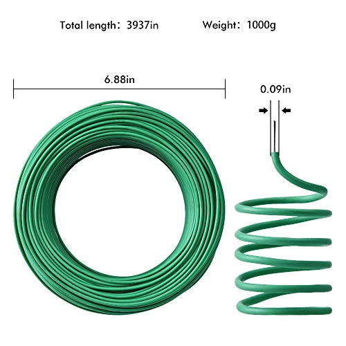 Pgarden-Ez Green Soft Twist Tie Tomato Plant Tie Tpr Garden Supply, For Supporting Plants And Home Organizing (328 Feet/100 Meters) #TOP1