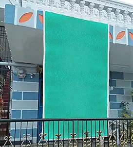 Boutique Ever Multipurpose Neewar Stitched Green Shade Net 50% for Garden/Home/Lawn/Shade/Netting/Sports/Car Parking/Fencing/Mini Green House- (Size - 10x12 Feet)