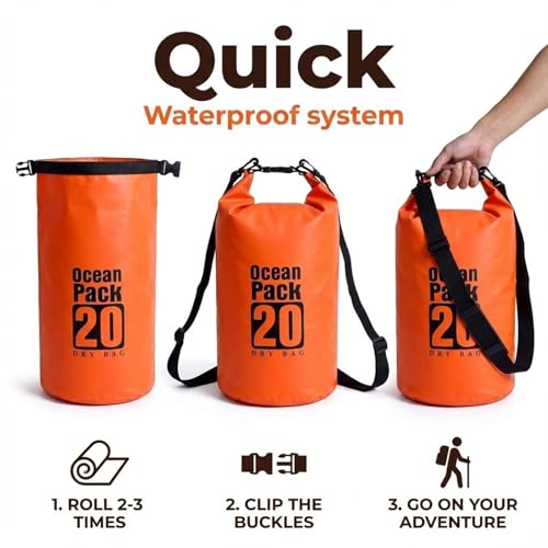 Image of Floating Waterproof Dry Bag for Kayaking Boating Paddle Boarding