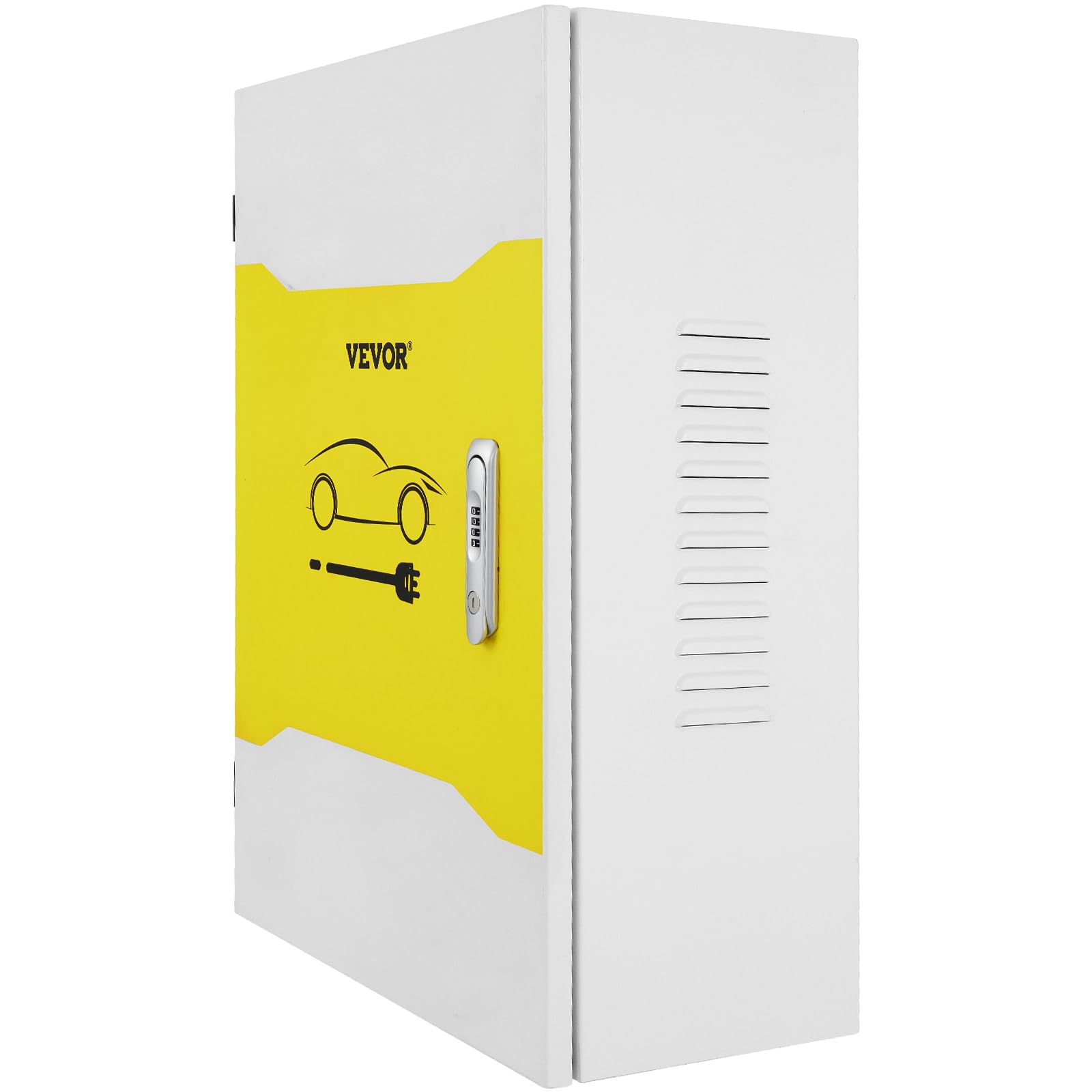 VEVOR Caja de Estación de Carga Tesla 70x50x25 cm Caja de Cable para Exteriores Organizador de Cables IP32 Impermeable a Prueba de Polvo Caja eléctrica de Acero en Rollo frío para Conector de Pared