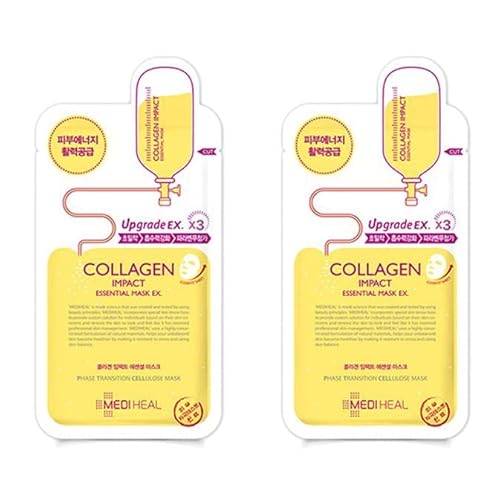 ���f�B�q�[�� [�؍��R�X�� Mediheal] Upgrade �R���[�Q���C���p�N�g �G�b�Z���V�����}�X�NREX (20��)�畆�G�l���M�[�^���͋���. Upgrade Collagen Impact Essential Mask 20 piece.���}�g�^