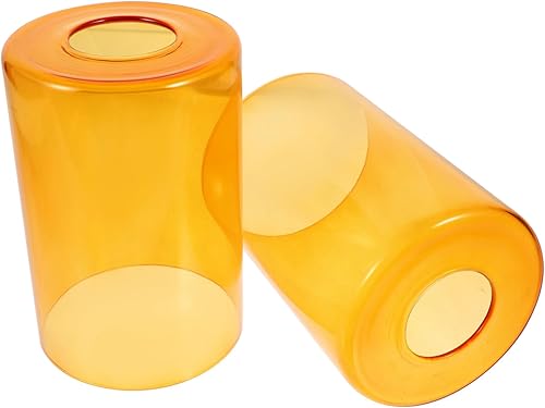 UPKOCH 2pcs Tinted Glass Shade Floor Lamp Pala