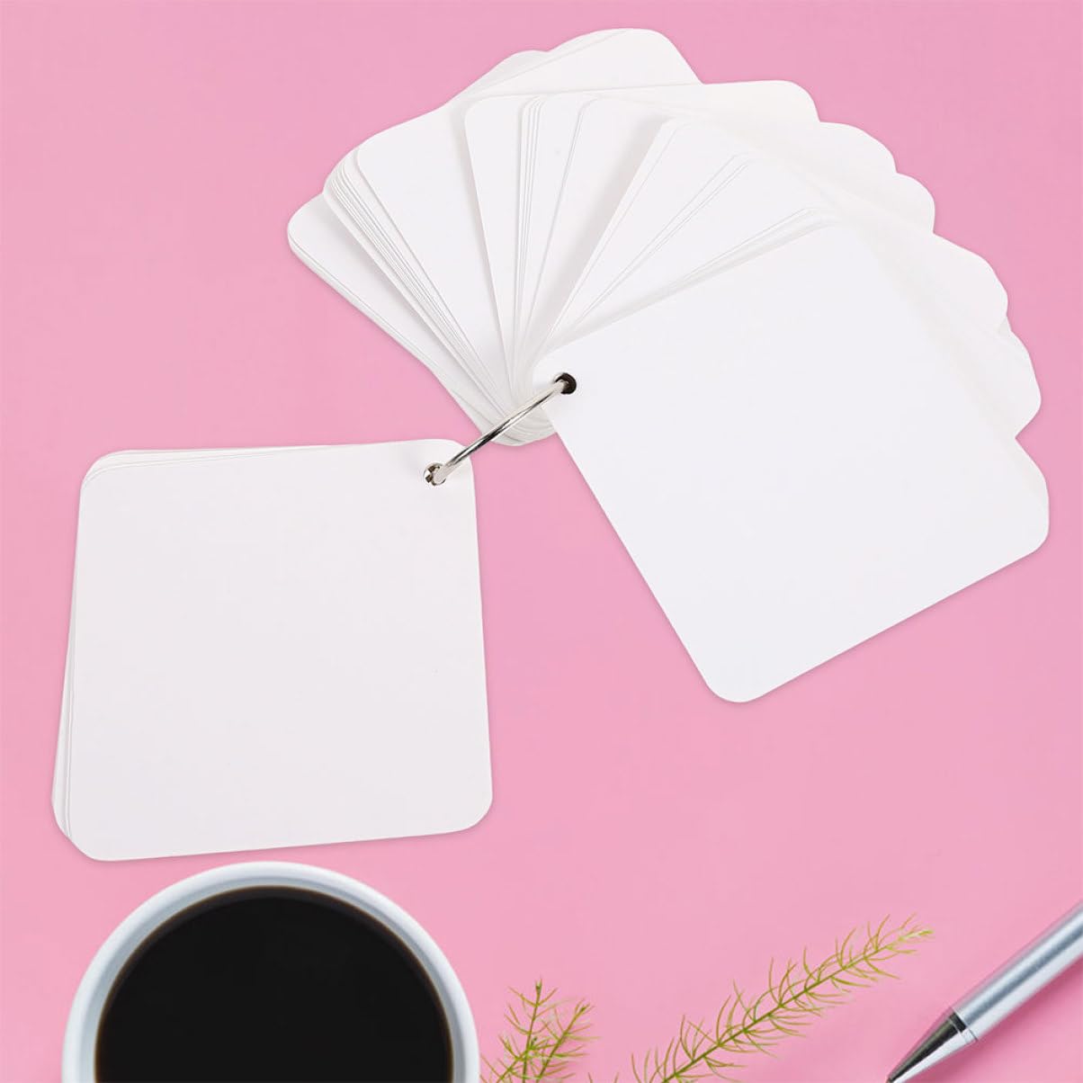 300blätter Leere Karteikarten Blank Cards zum Notieren und Lernen Kleine Papierkarten für Schule Büro und Diy-projekte Leicht und Transportabel