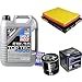 Produktbild QR-PARTS 69403140 Filter Set Inspektionspaket 5 Liter Liqui Moly Motoröl Top Tec 4600 5W-30 SCT Germany Luftfilter Ölfilter