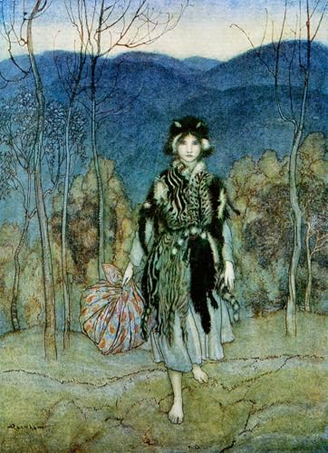 Tableaux Graffiti Art Mural d'Arthur Rackham - Poster Décoration de Salon Moderne 60x90cm