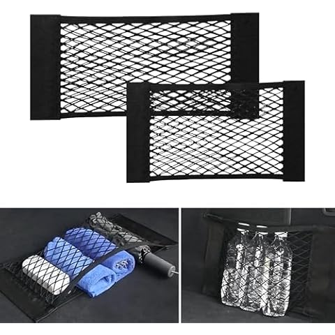 SYEYCW Car Trunk Storage Mesh Bag Set Cover