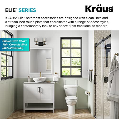 KRAUS Elie Bathroom Towel Ring in Brushed Gold, KEA-18825BG by Kraus - Image 5