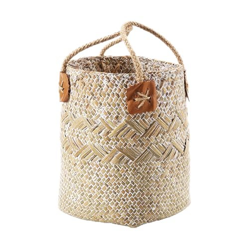 Cestas de pan y fruta en cesta de almacenamiento de frutas boho tejida 7
