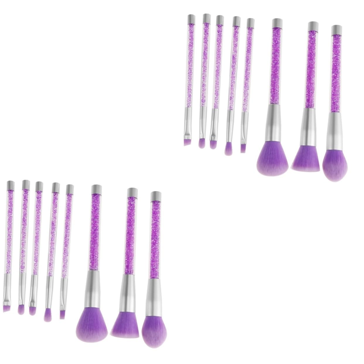 MAGICLULU 16 Stücke Make-up Pinsel Mit Strass Griff Frauen Schönheit Make-up-tool Kit Natürlichen Look Für