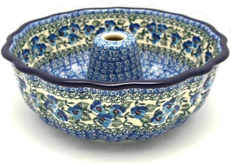 Polish Pottery Baker - Bundt Pan - Winter Viola
